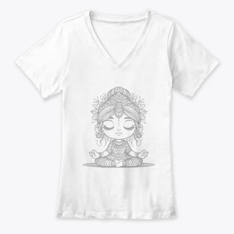 MM Logo Women's Premium V Neck Tee 3